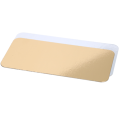 1051123 Kageplade 110x230mm Premium Guld/Sølv