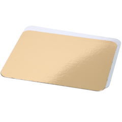 1051620 Tårtbricka 160x200mm Premium Guld/Silver