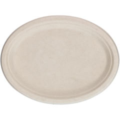 772619 Bagassetallerken Brun 26x19cm