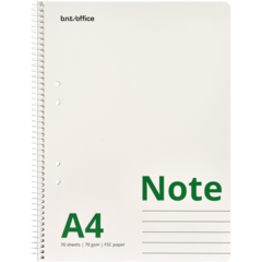 435207 Kollegieblock Note Linjerat A4