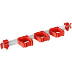 1049312 Skena Toolflex ONE 54cm med 3st hållare Röd*
