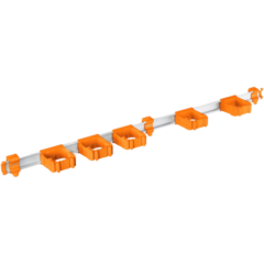 1049320 Skena Toolflex ONE 94cm med 5st hållare Orange*