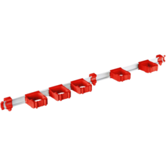 1049322 Skena Toolflex ONE 94cm med 5st hållare Röd*
