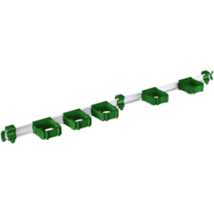 1049325 Skena Toolflex ONE 94cm med 5st hållare Grön*