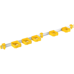 1049326 Skena Toolflex ONE 94cm med 5st hållare Gul*