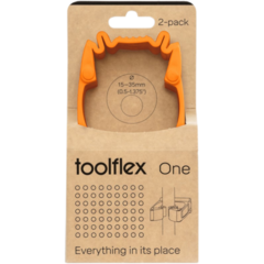 1049330 Hållare med väggadapter Toolflex ONE 2-pack Orange*