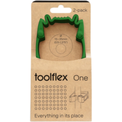 1049336 Hållare med väggadapter Toolflex ONE 2-pack Grön*