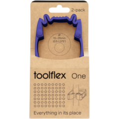 1049338 Hållare med väggadapter Toolflex ONE 2-pack Lila*