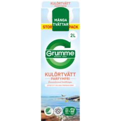 510005763 Tvättmedel Grumme Flytande Kulörtvätt Parfymfri 2L