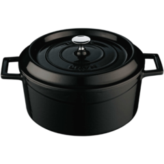 TC24K2BL Gjutjärnsgryta Lava Svart 4,5L