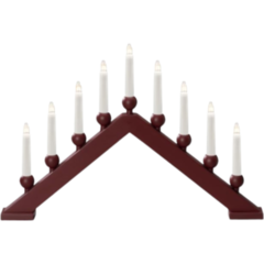 GK3934 Ljusstake Trä 9Ljus