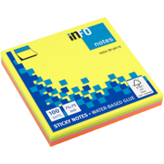 565339 MUISTILAPUT 75X75MM NEON MIX