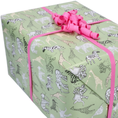 4406239 Gift wrapping paper Safari Green
