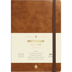 92761800 Anteckningsbok Burde Deluxe Linjerat Brun A6