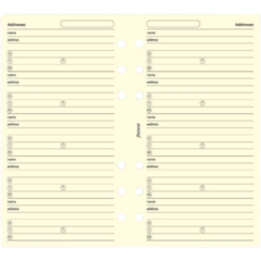 FX9130253 Kontaktlista Filofax Engelsk Personal