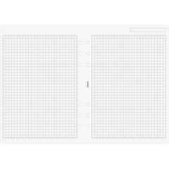 FX9342905 Anteckningsblock Vit A5 Rutat