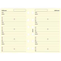 FX9210253 Refill Kontakter Filofax Créme Pocket