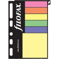 FX9210136 StickOn Notes Filofax Mixade färger Pocket