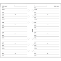 FX9130201 Kontaktlista Filofax Personal