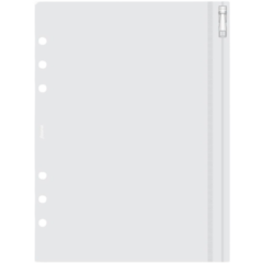 FX9343618 Plastficka Filofax Med dragkedja A5