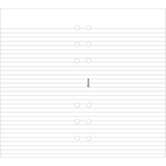 FX9133008 Refill Ark Filofax Linjerade Vit Personal