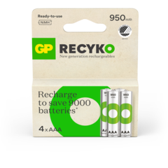 201242 Batteri GP ReCyko AAA 4-p