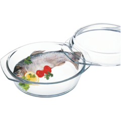 PAT05 Glasform med lock Simax Rund