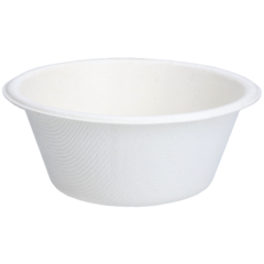 882911 Skål Bagasse Hvid Djup 20cl