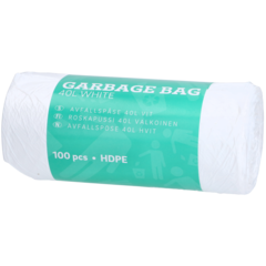 A40VH Avfallspose Hvit 40L HDPE