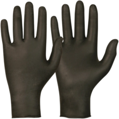 GB114880 Nitrilhansker Svart