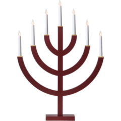 220211 Ljusstake Anno Röd 71cm Star Trading