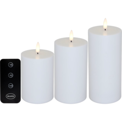 424219 Blockljus LED 3-p Ø7xH10,12,15