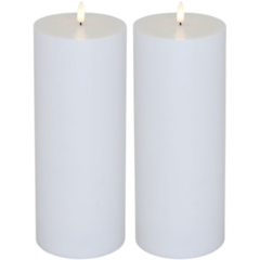 424413 Blockljus LED 2-p Vit Utomhus