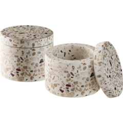 AP15917 Kryddbehållare APS Terrazzo Vit 5cm