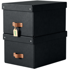 61490095 Förvaringslåda M Svart 2-p