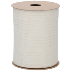 205205020200 Smalt Bomuldsbånd Creme 5 mm x 200 m

