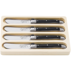 MA530112 Smörkniv Laguiole Black Set 4-pack
