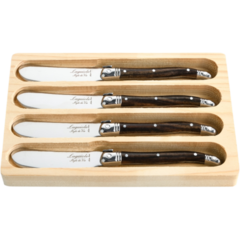 MA530114 Smörkniv Laguiole Dark Wood Set 4-pack