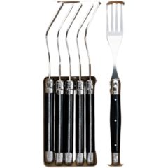 MA530123 Gafflar Laguiole Black Set 6-pack