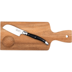 MA530128 Skärbräda/Ostkniv Laguiole 2-p Stål/trä