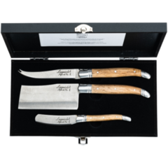 MA530511 Ostknivar Laguiole Oak Stonewash SET 3