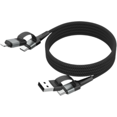 1700-0188 Laddkabel USB Ansmann Magnetisk 3-i-1 120cm