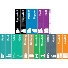 HYK510960SE Sorteringsdekaler 18st Svenska