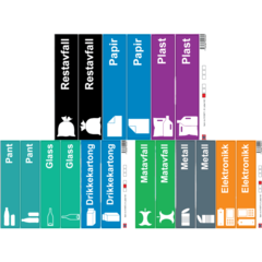 HYK510970NO Sorteringsdekaler 18st Norska