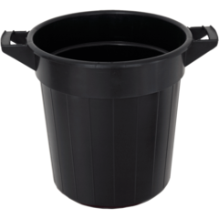 HYK51127 Plasttunna med handtag Hykab Svart