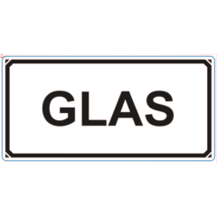 123368 Etikett Glas 50x100x76mm