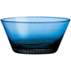 AID14547 Raw Swirl Glasskål blå 12,5cm