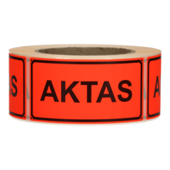 123365 Etikett Aktas 50x100x76mm