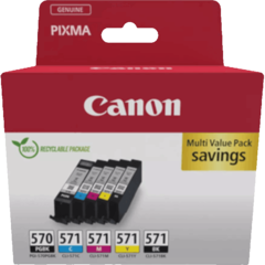 0372C006 Pgi-570/Cli-571 Ink Cartridges Set - Pgbk/C/M/Y/Bk