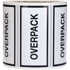 123632 Label Overpack 100x50x76mm